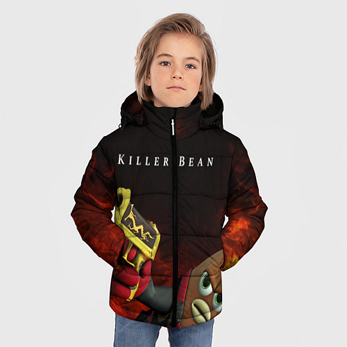 Зимняя куртка для мальчика Убить Боба / 3D-Черный – фото 3