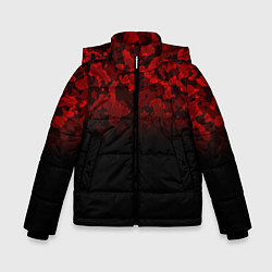 Куртка зимняя для мальчика BLACK RED CAMO RED MILLITARY, цвет: 3D-красный