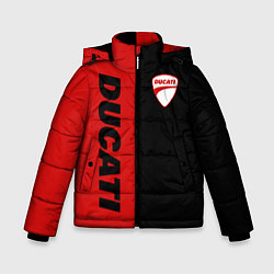 Зимняя куртка для мальчика DUCATI BLACK RED BACKGROUND