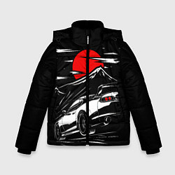 Куртка зимняя для мальчика Toyota Supra: Red Moon, цвет: 3D-светло-серый