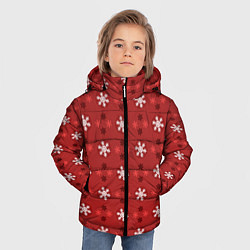 Куртка зимняя для мальчика Snowflakes, цвет: 3D-светло-серый — фото 2