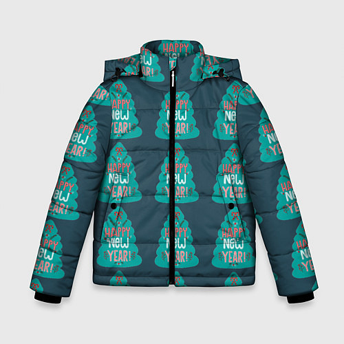 Зимняя куртка для мальчика Ёлки-елки / 3D-Светло-серый – фото 1
