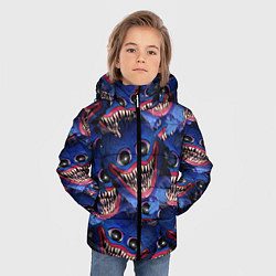 Куртка зимняя для мальчика Huggy Wuggy: Pattern Face, цвет: 3D-черный — фото 2