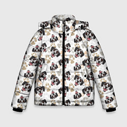 Куртка зимняя для мальчика Далматинец Dalmatian, цвет: 3D-черный