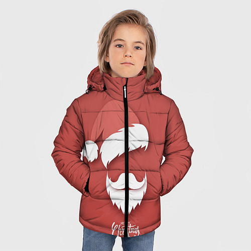 Зимняя куртка для мальчика Merry Christmas Счастливого Рождества / 3D-Черный – фото 3