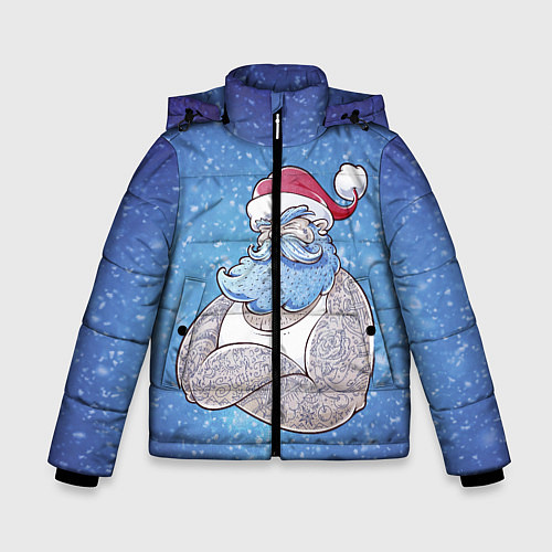 Зимняя куртка для мальчика BAD SANTA ПЛОХОЙ САНТА / 3D-Светло-серый – фото 1