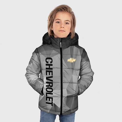 Зимняя куртка для мальчика Chevrolet Geometry / 3D-Черный – фото 3
