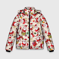 Куртка зимняя для мальчика Дед Мороз!, цвет: 3D-красный