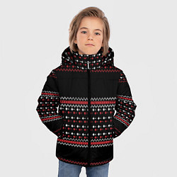 Куртка зимняя для мальчика НОВОГОДНИЙ ПАТТЕРН SWEATER, цвет: 3D-светло-серый — фото 2