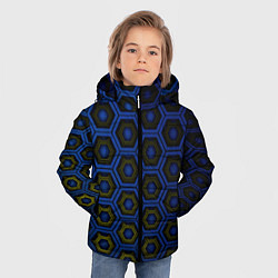 Куртка зимняя для мальчика Ячейки памяти, цвет: 3D-светло-серый — фото 2