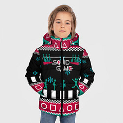 Куртка зимняя для мальчика Свитер Кальмара, цвет: 3D-светло-серый — фото 2