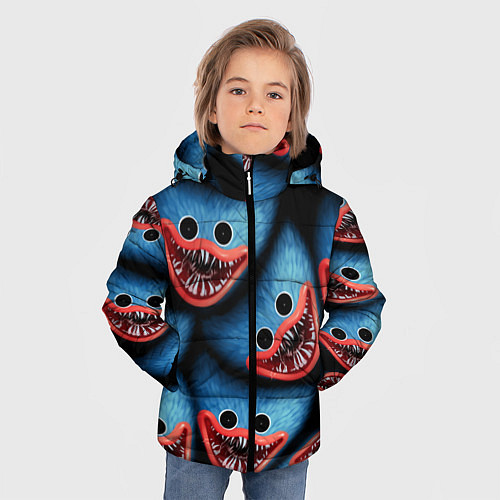 Зимняя куртка для мальчика POPPY PLAYTIME ХАГИ ВАГИ ЛИЦО МОНСТРА / 3D-Черный – фото 3