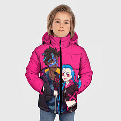 Куртка зимняя для мальчика Ekko and Jinx, цвет: 3D-черный — фото 2