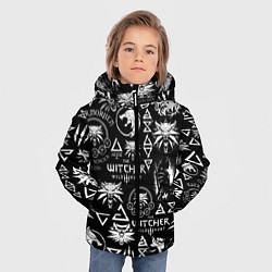 Куртка зимняя для мальчика ВЕДЬМАК ЛОЛГОБОМБИНГ THE WITCHER, цвет: 3D-черный — фото 2