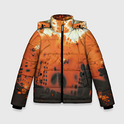 Куртка зимняя для мальчика Коллекция Journey Оранжевый взрыв 126-3 2, цвет: 3D-светло-серый