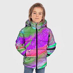 Куртка зимняя для мальчика Красочный взрыв, цвет: 3D-красный — фото 2