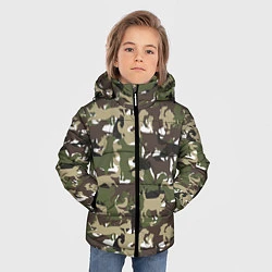 Куртка зимняя для мальчика Камуфляж из Собак Camouflage, цвет: 3D-черный — фото 2