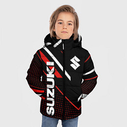 Куртка зимняя для мальчика Suzuki SPORT, цвет: 3D-красный — фото 2