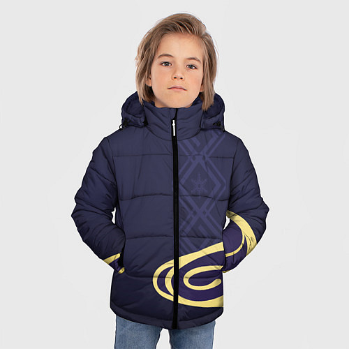 Зимняя куртка для мальчика КОСТЮМ КАМИСАТО АЯКИ / 3D-Черный – фото 3
