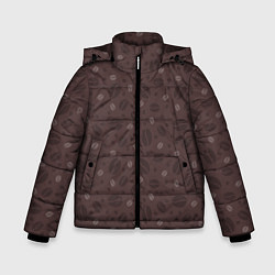 Куртка зимняя для мальчика Кофе - Coffee, цвет: 3D-светло-серый