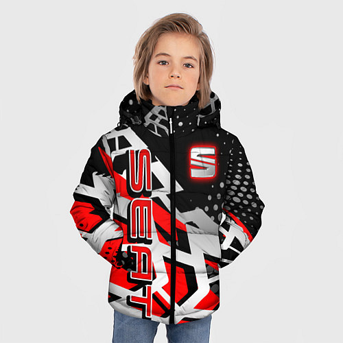 Зимняя куртка для мальчика SEAT СЕАТ / 3D-Черный – фото 3