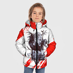 Куртка зимняя для мальчика Валкнут, цвет: 3D-красный — фото 2
