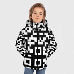 Куртка зимняя для мальчика Qr codeкуаркод, цвет: 3D-красный — фото 2
