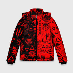 Зимняя куртка для мальчика THE WITCHER LOGOBOMBING BLACK RED