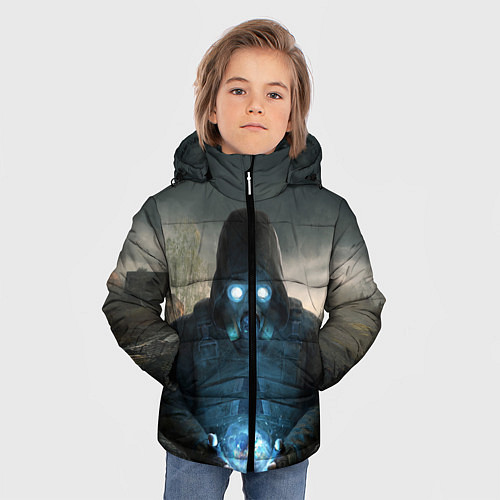 Зимняя куртка для мальчика Сталкер2 Одиночка / 3D-Черный – фото 3