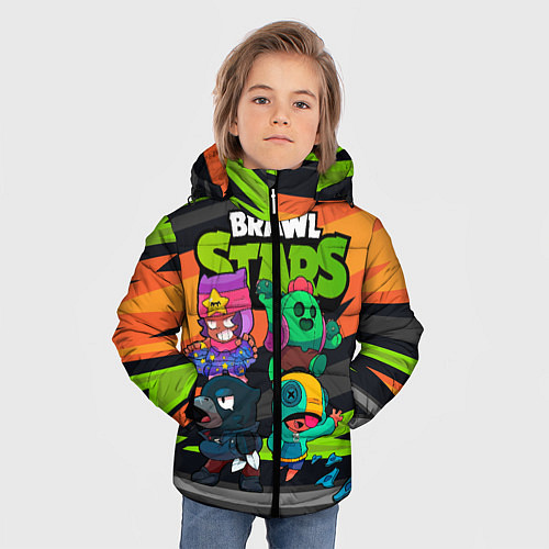 Зимняя куртка для мальчика Компания Brawl Stars / 3D-Черный – фото 3