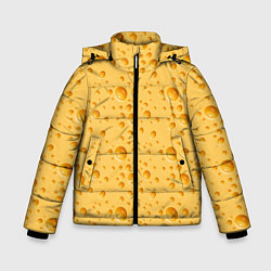 Куртка зимняя для мальчика Сыр Cheese, цвет: 3D-светло-серый