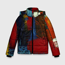 Куртка зимняя для мальчика СТАРАЯ КРАСКА, цвет: 3D-светло-серый