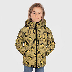 Куртка зимняя для мальчика PATTERN BENDY AND THE INK MACHINE, цвет: 3D-черный — фото 2