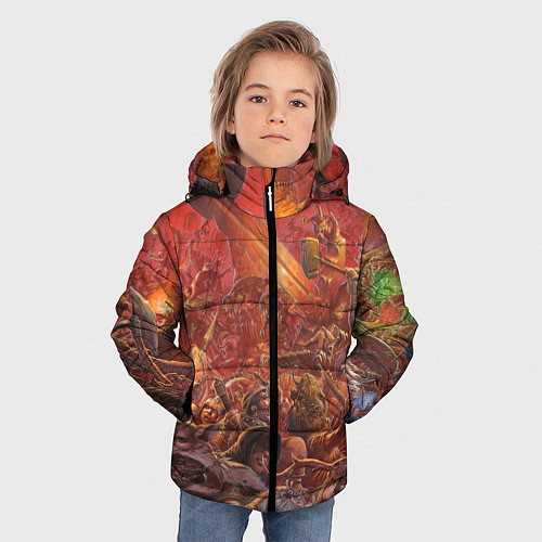 Зимняя куртка для мальчика Waha Bloody battle / 3D-Черный – фото 3