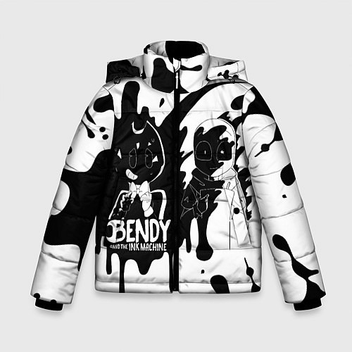 Зимняя куртка для мальчика BLACK AND WHITE BENDY / 3D-Светло-серый – фото 1