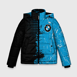 Куртка зимняя для мальчика BMW - КРАСКИ, цвет: 3D-светло-серый