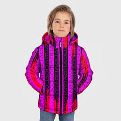 Куртка зимняя для мальчика Squid Game паттерн, цвет: 3D-светло-серый — фото 2