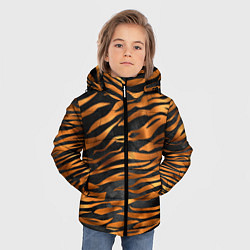 Куртка зимняя для мальчика В шкуре тигра, цвет: 3D-светло-серый — фото 2