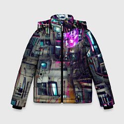Куртка зимняя для мальчика Инженерия, цвет: 3D-светло-серый