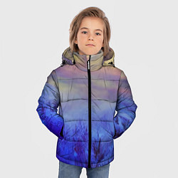 Куртка зимняя для мальчика Морозное поле, цвет: 3D-светло-серый — фото 2