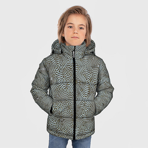 Зимняя куртка для мальчика Коллекция Journey Лабиринт 575-1 / 3D-Черный – фото 3