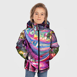 Куртка зимняя для мальчика Новогодний конфетти, цвет: 3D-светло-серый — фото 2
