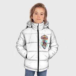 Куртка зимняя для мальчика Ядерное сердце, цвет: 3D-светло-серый — фото 2