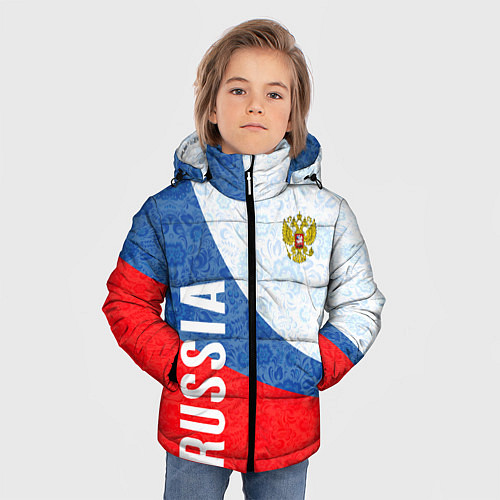 Зимняя куртка для мальчика RUSSIA SPORT STYLE РОССИЯ СПОРТИВНЫЙ СТИЛЬ / 3D-Красный – фото 3