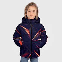 Куртка зимняя для мальчика АБСТРАКЦИЯ ТРЕУГОЛЬНИКИ, цвет: 3D-светло-серый — фото 2