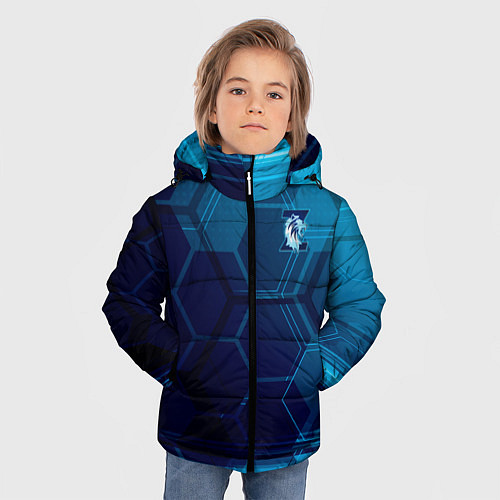 Зимняя куртка для мальчика Z - Гордость Питера / 3D-Черный – фото 3