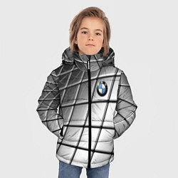 Куртка зимняя для мальчика BMW pattern 2022, цвет: 3D-черный — фото 2