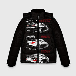 Куртка зимняя для мальчика NISSAN 300 ZX 350Z 370Z JDM STYLE, цвет: 3D-черный