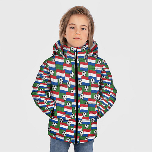 Зимняя куртка для мальчика Голландия футбол / 3D-Черный – фото 3