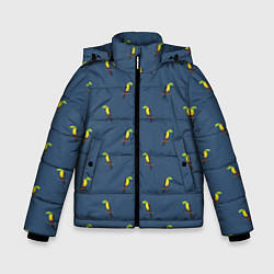 Зимняя куртка для мальчика Тукан паттерн